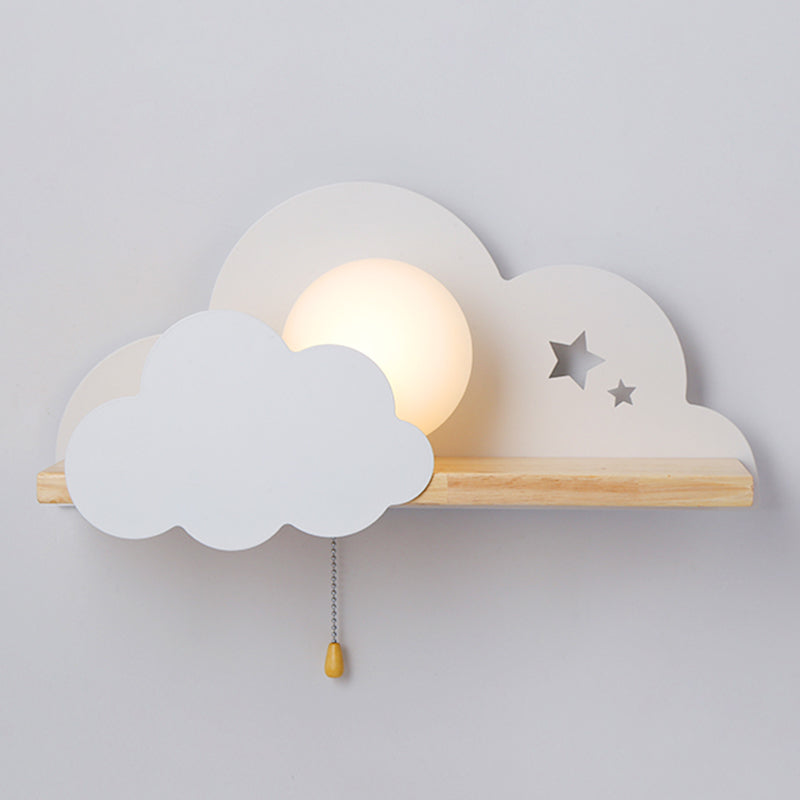 Macarons Nordic Macarons Style a forma di nuvola Sconce Iron 1 Pronali leggeri