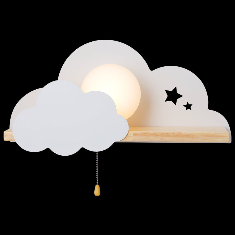 Nórdicos Macarons en forma de pared en forma de nube Iron Iron 1 Light Sponces