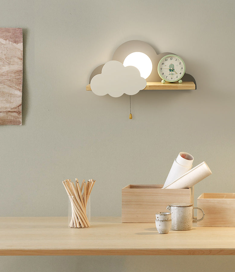 Nórdicos Macarons en forma de pared en forma de nube Iron Iron 1 Light Sponces