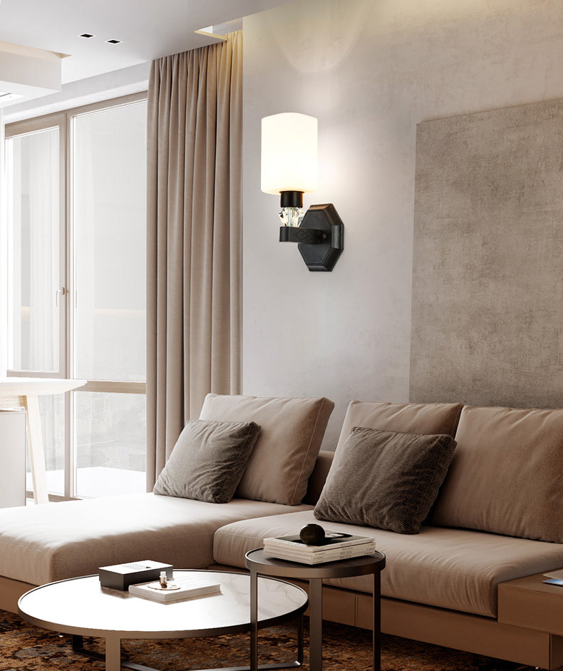 Cylinderical Wall Sconce Nordic Minimalist Style Iron Sconce Wall Light