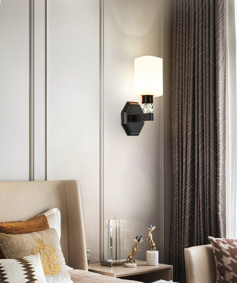 Cylinderical Wall Sconce Nordic Minimalist Style Iron Sconce Wall Light