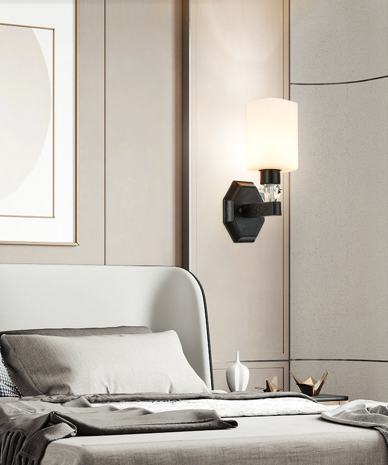 Cylinderical Wall Sconce Nordic Minimalist Style Iron Sconce Wall Light