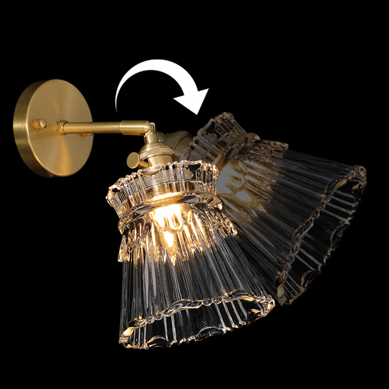 Copper de mur en forme de sablier clair