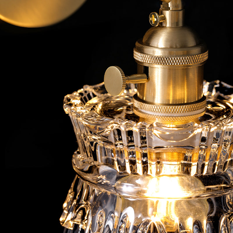 Copper de mur en forme de sablier clair