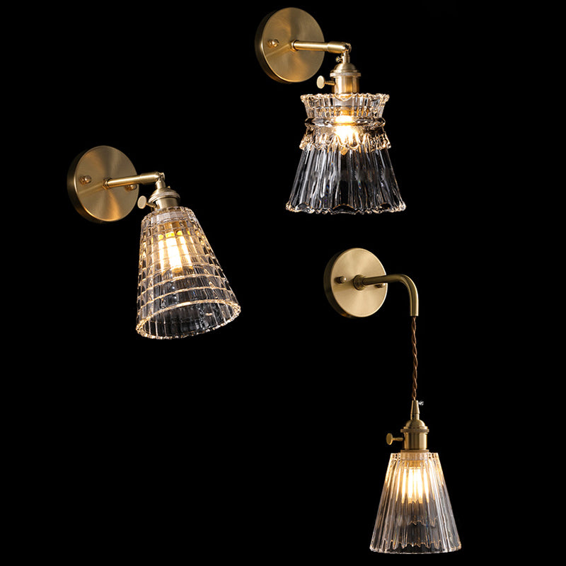 Copper de mur en forme de sablier clair