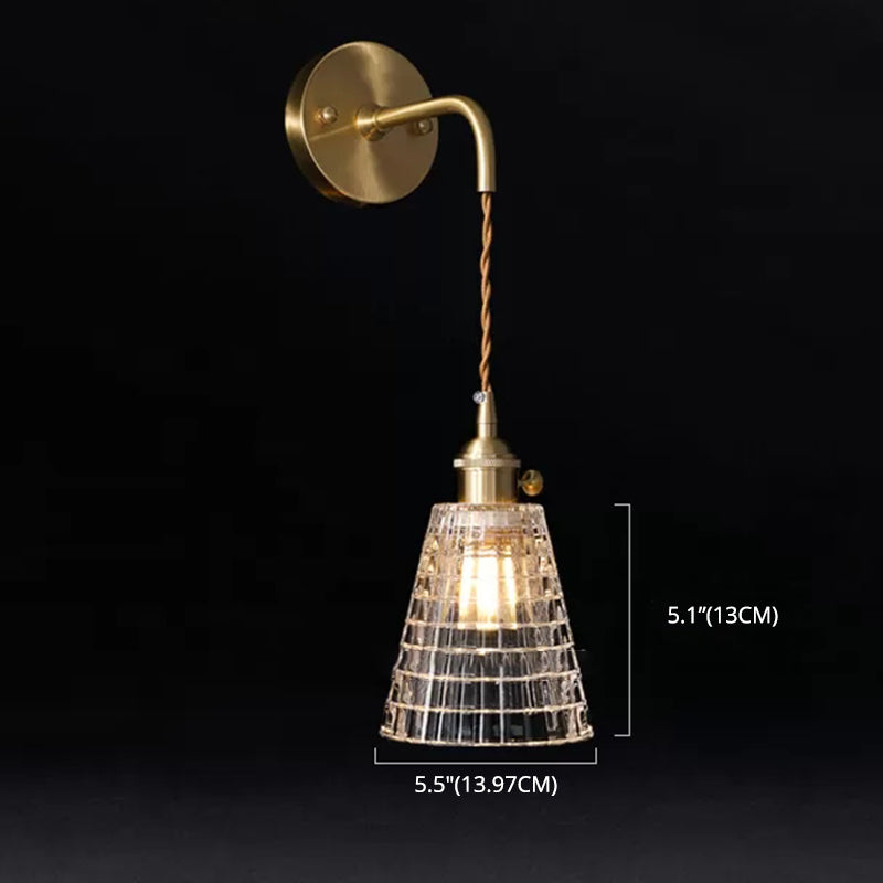 Copper de mur en forme de sablier clair