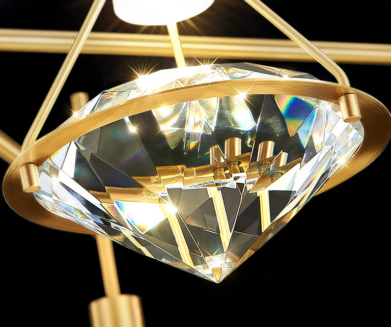 Diamond Sconce Wall Light  Modern Luxury Style Crystal 1 Light Sconces