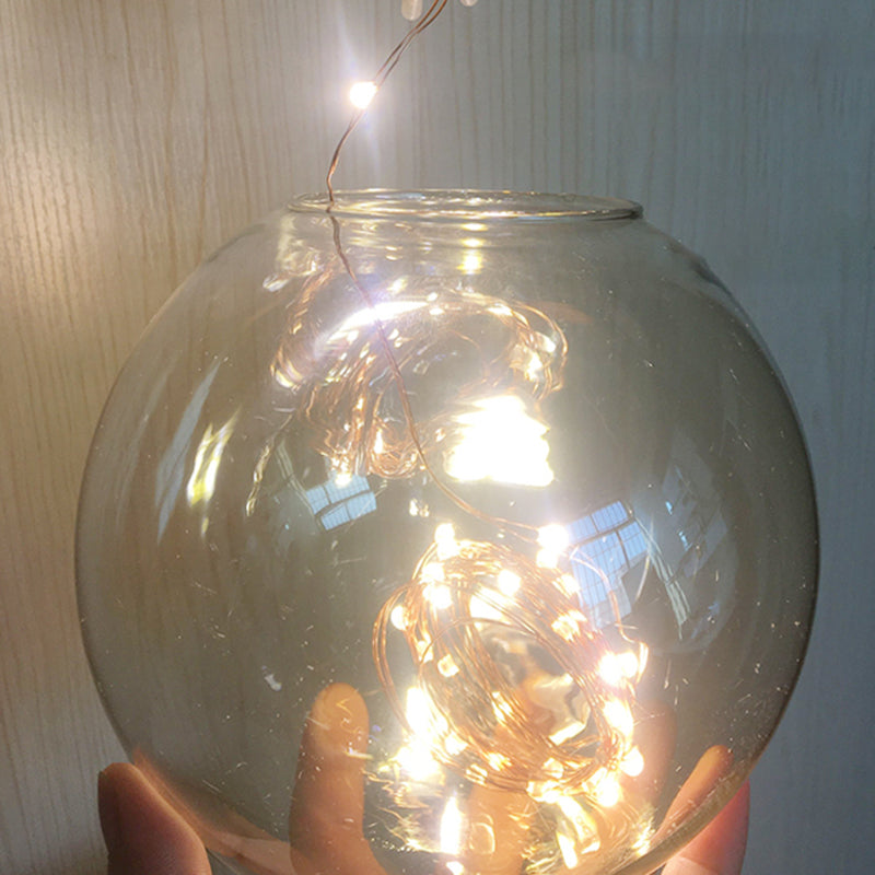 Globe Wall Sconce Gypsophila Style Glass Sconce Wall Light for Bedroom