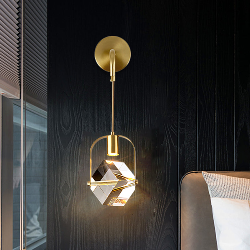 Leichter extravaganter Stil rechteckiger Wandleuchterkristall 1 Leichte Leuchten