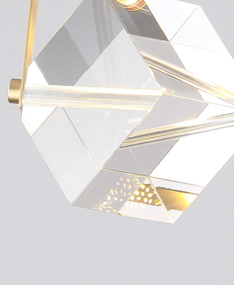 Leichter extravaganter Stil rechteckiger Wandleuchterkristall 1 Leichte Leuchten