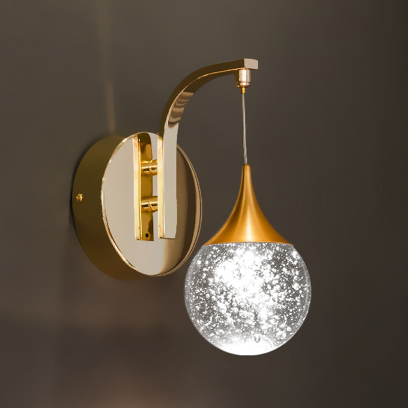 Moderne creatieve stijl Globe Wall Schonce Crystal 1 Light Sconces