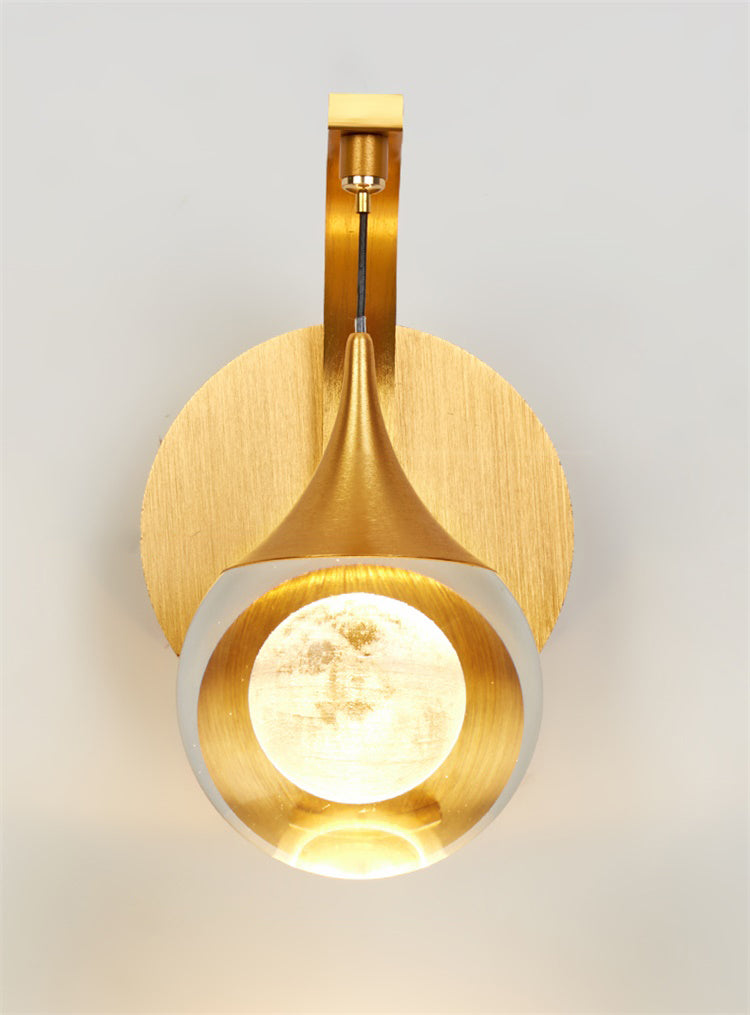 Moderne creatieve stijl Globe Wall Schonce Crystal 1 Light Sconces