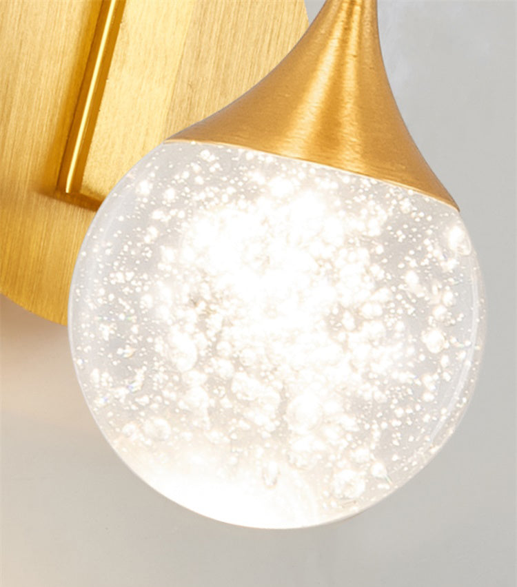Moderne creatieve stijl Globe Wall Schonce Crystal 1 Light Sconces