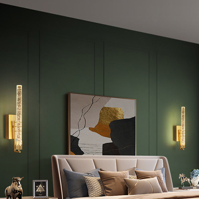 Leichter extravaganter Stil linearer Wandleuchten Kristall 1 Leichte Leuchten