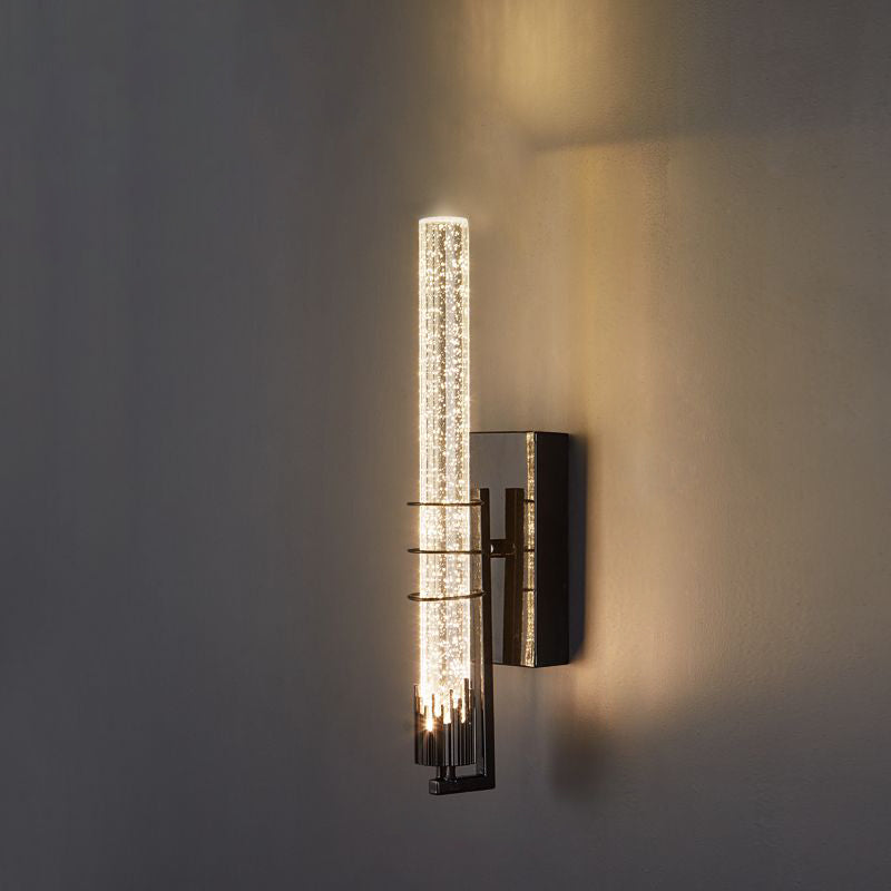 Light Extravagant Style Linear Wall Sconce Crystal 1 Light Sconces