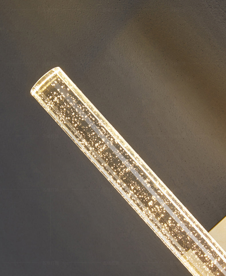 Leichter extravaganter Stil linearer Wandleuchten Kristall 1 Leichte Leuchten