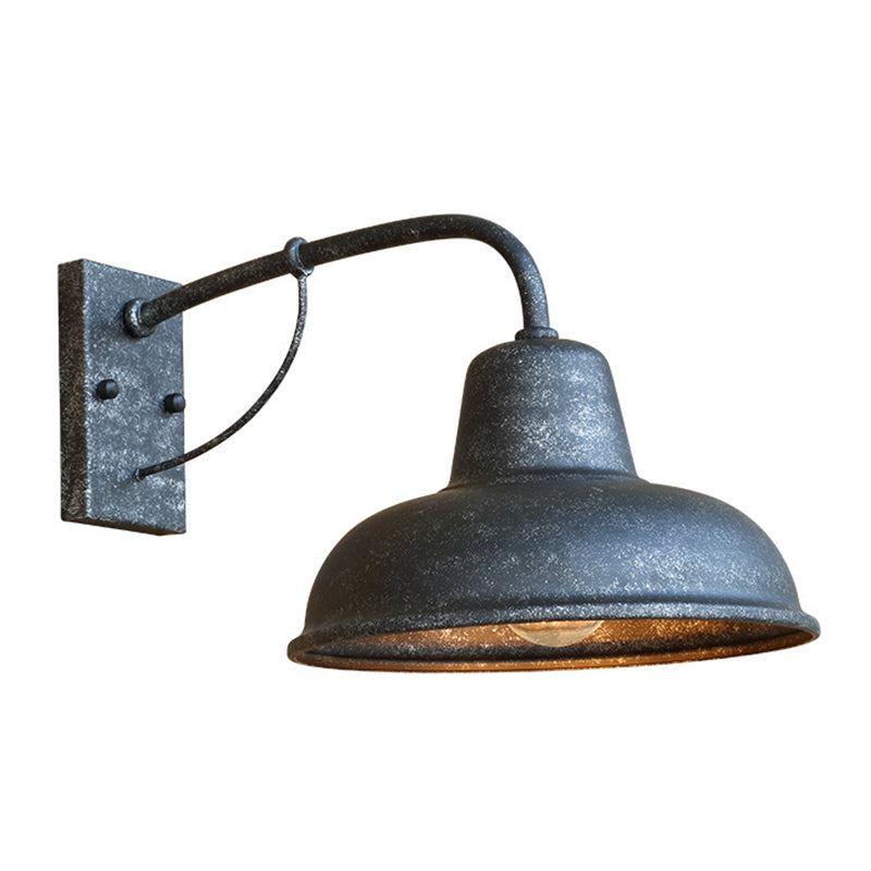 Amerikaner Retro Industrial Style Saucer Wandlauch Metal 1 Leichte Leuchten