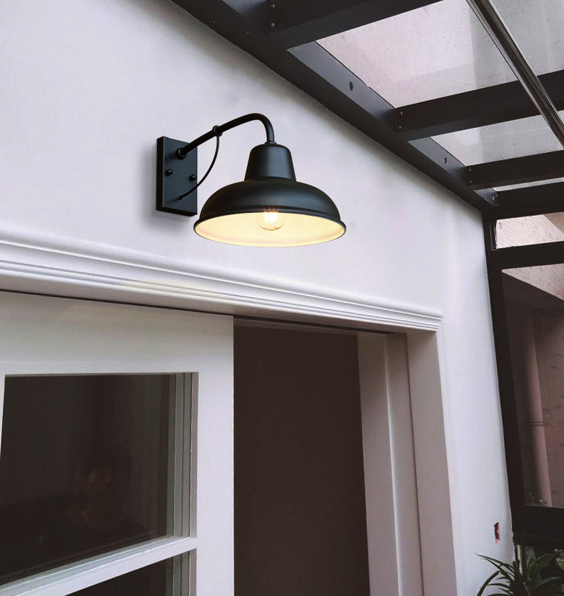 Amerikaner Retro Industrial Style Saucer Wandlauch Metal 1 Leichte Leuchten