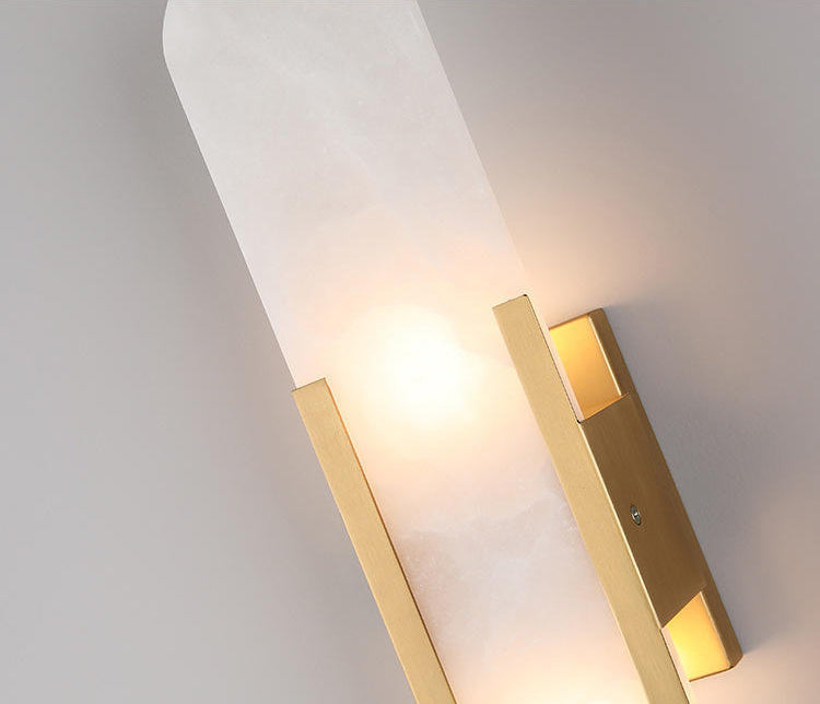 Elongated Shape Sconce Wall Light Modern Bordic Style Glass Sconces