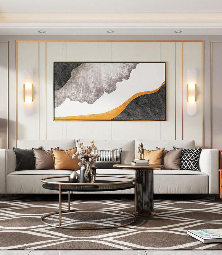 Elongated Shape Sconce Wall Light Modern Bordic Style Glass Sconces