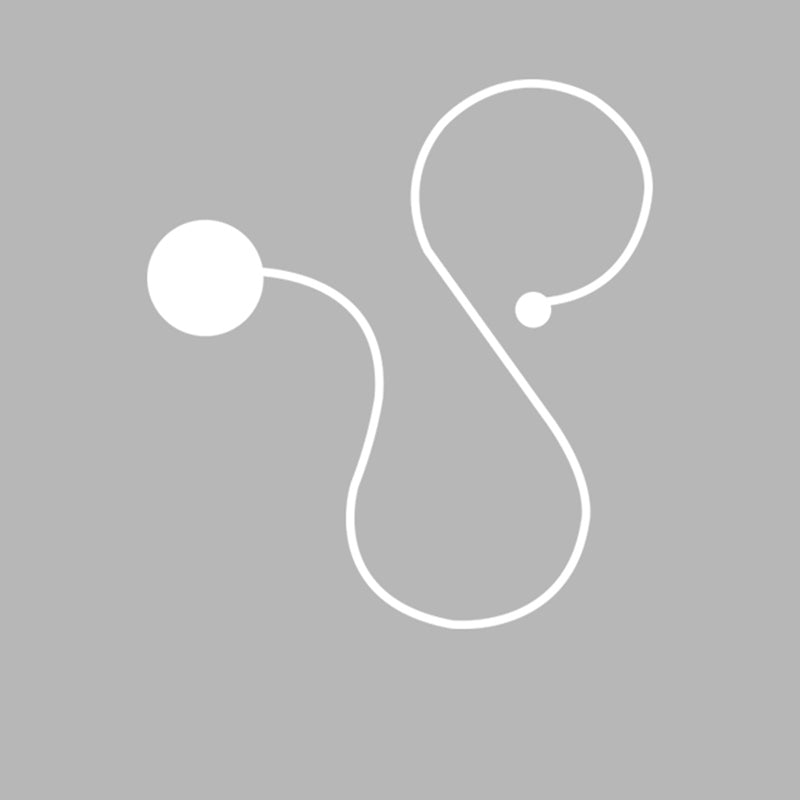 Curve Sconce Light Fixture Modern Minimalist Style Acrylic 1 Light Sconces