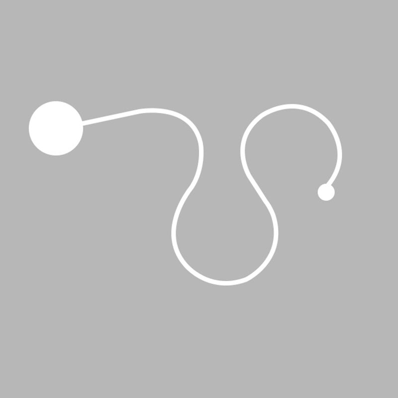 Curve Sconce Light Fixture Modern Minimalist Style Acrylic 1 Light Sconces