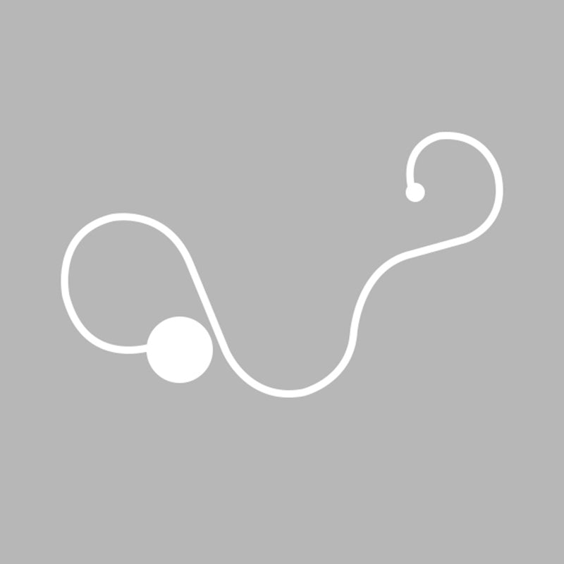 Curve Sconce Light Fixture Modern Minimalist Style Acrylic 1 Light Sconces