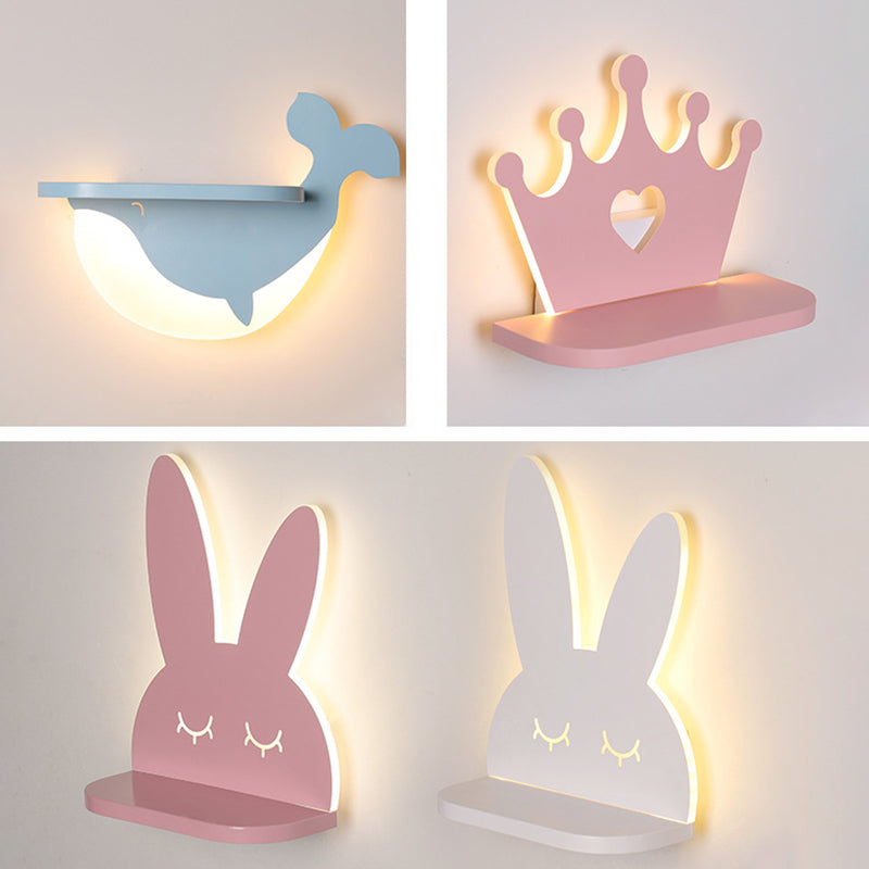 1 luminaire de luminaire luminaire créatif appliques en plastique de style macaron pour chambre à coucher