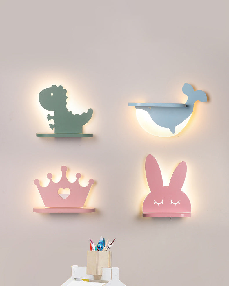 1 luminaire de luminaire luminaire créatif appliques en plastique de style macaron pour chambre à coucher