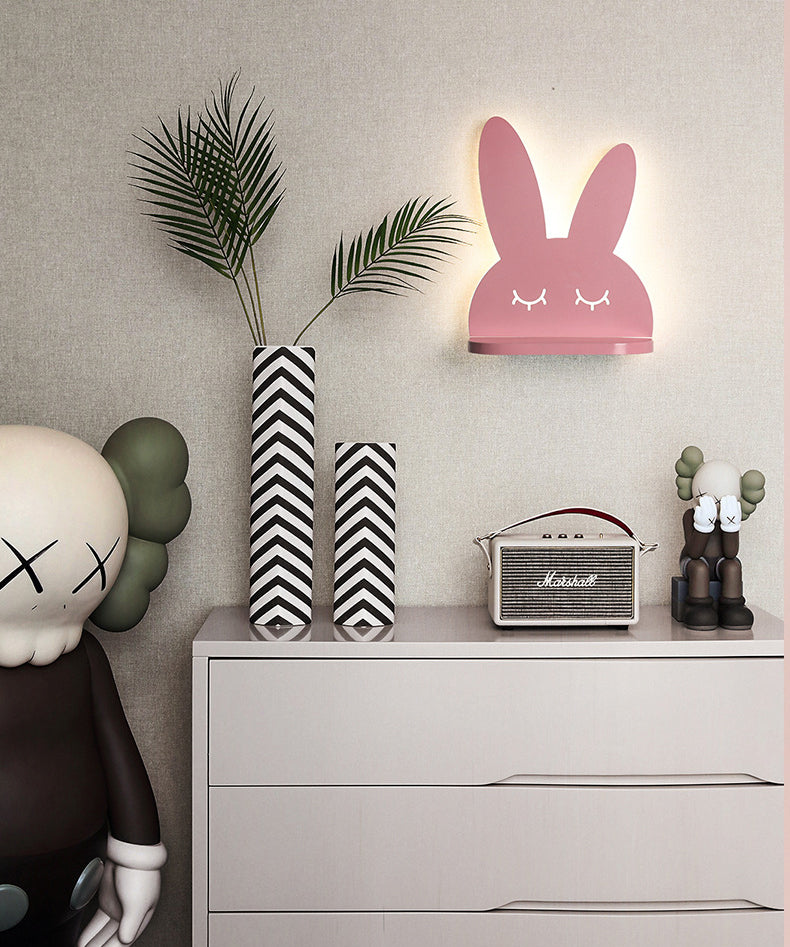 1 luminaire de luminaire luminaire créatif appliques en plastique de style macaron pour chambre à coucher