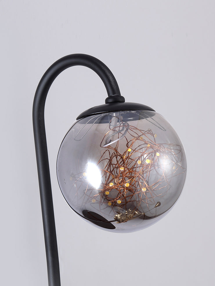 Lámpara esférica liviana nórdica estilo creativo de vidrio 1 apliques de luz con modelo de ángulo