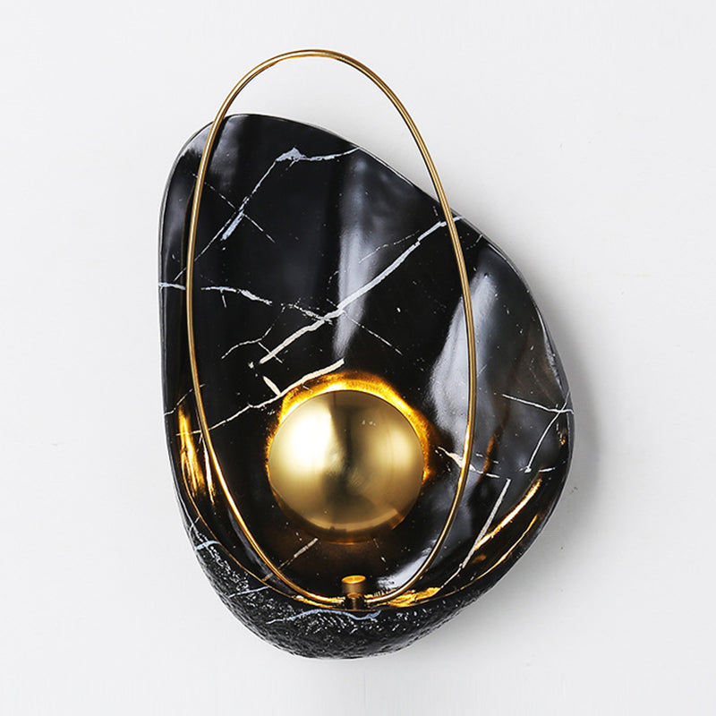 Conchoidal Sconce Light Fixture  Modern creative style Resin 1 Light Sconces