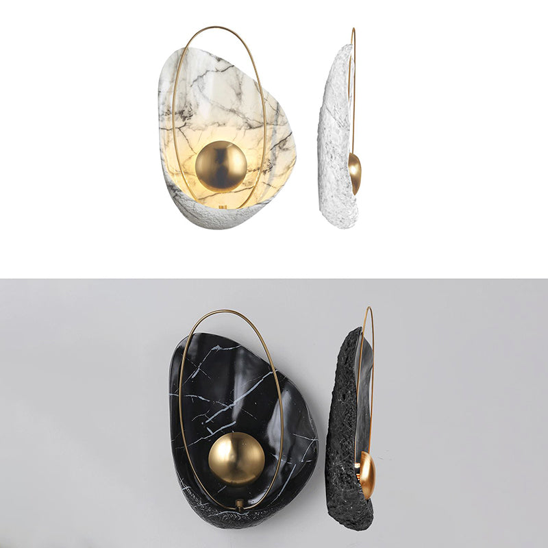 Conchoidal Sconce Light Fixture  Modern creative style Resin 1 Light Sconces