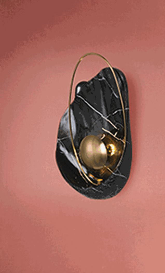 Conchoidal SCONCE LICTE FICTURE Moderne Creative Style Resin 1 Light Sconces