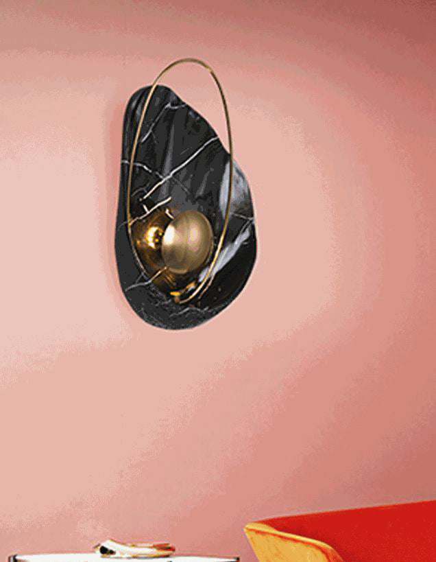 Conchoidal SCONCE LICTE FICTURE Moderne Creative Style Resin 1 Light Sconces