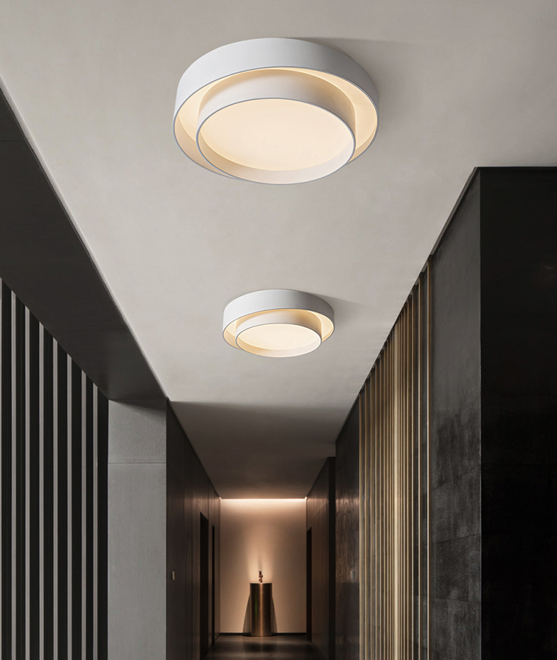 Nordic Modern Flush Mount Ceiling Light LED Spiral Flush Mount Lighting for Bedroom