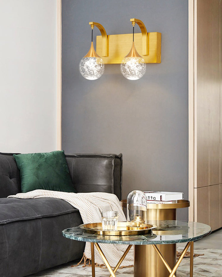 Moderne creatieve stijl Globe Wall Schonce Crystal 1 Light Sconces