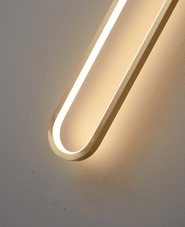 Estilo de lujo moderno Lineal Mall Donce Copper 1 Discontros de luz