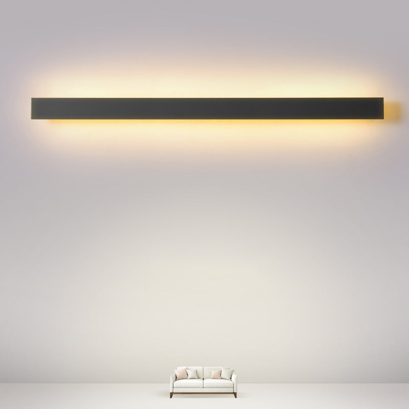 Moderner minimalistischer Stil linearer Wandleuchten Iron 1 leichte Leuchten