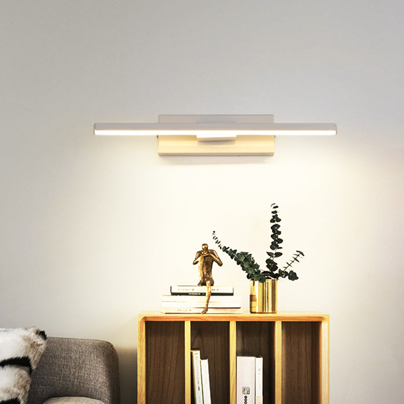 Moderna Nordic Style Lineal Wall Donce Aluminium 1 Light Sponces for Study Bedroom