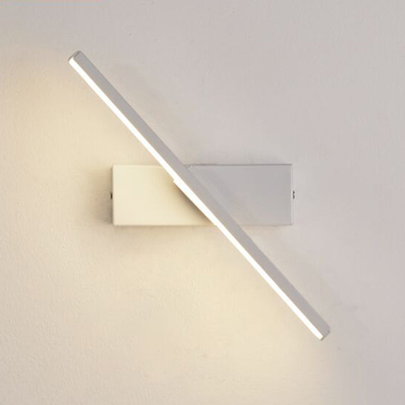 Modern Nordic Style Linear Wall Sconce Aluminum 1 Light Sconces for Study Bedroom