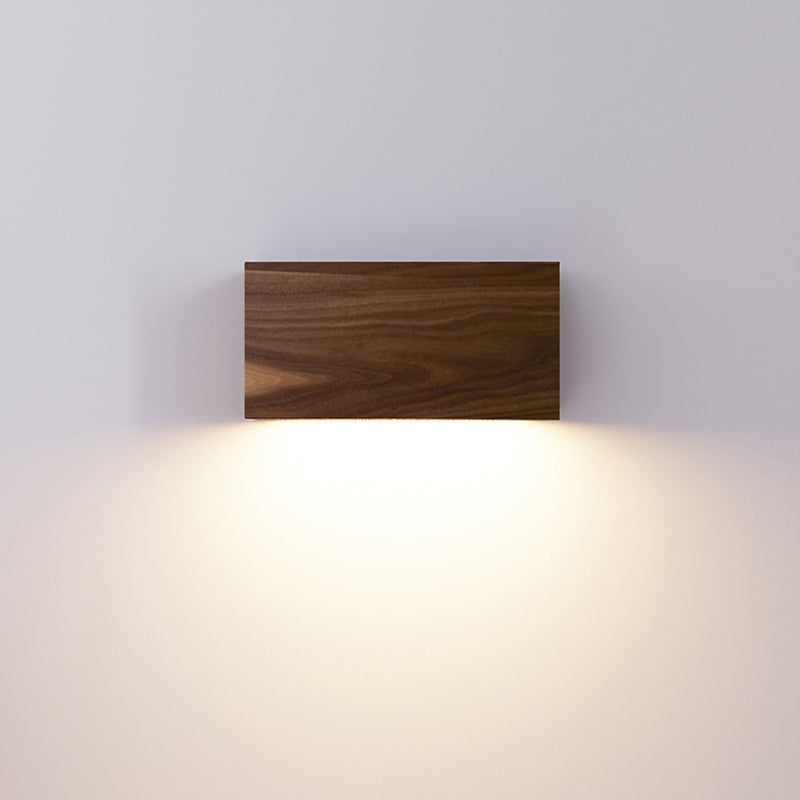 Moderno de estilo minimalista de estilo rectangular de lámpara de madera de lámpara de madera