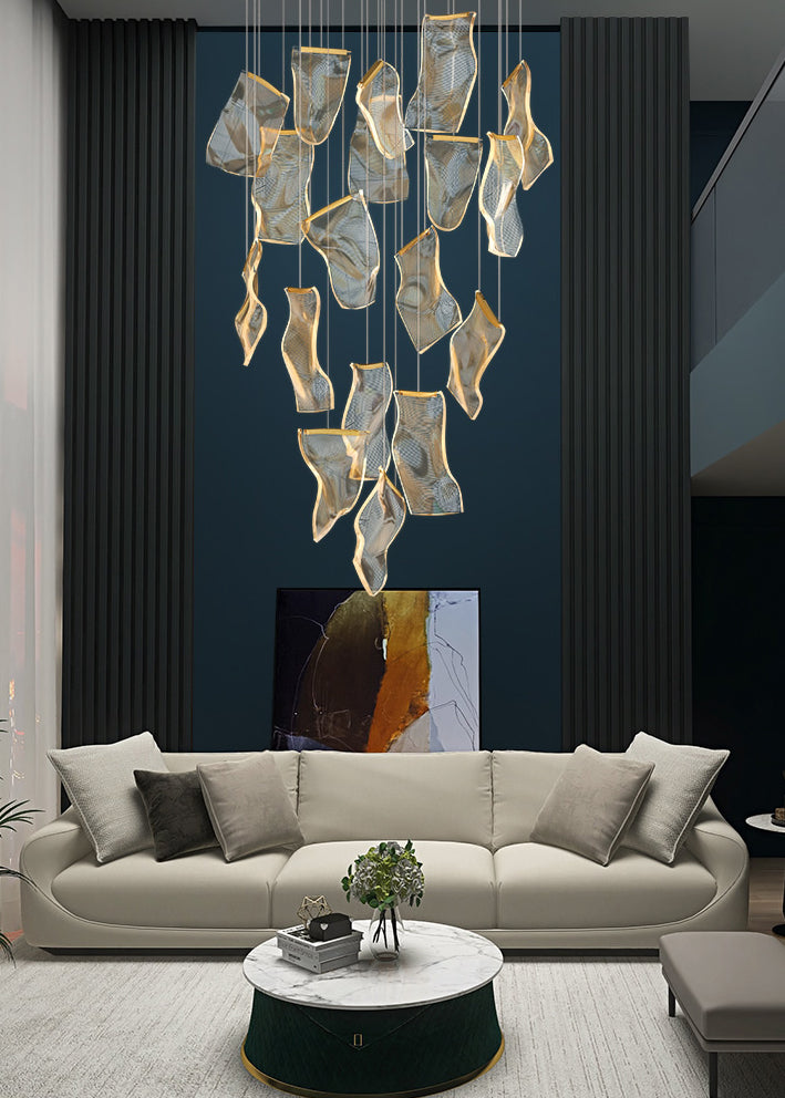 Papierhängendes Leuchten nordisch einfacher Acryldecke -Anhänger für Wohnzimmer