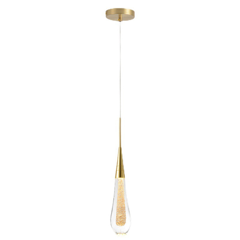 Droplet Multi Ceiling Light Contemporary Crystal Cluster Pendant Light with Hanging Cord for Restaurant