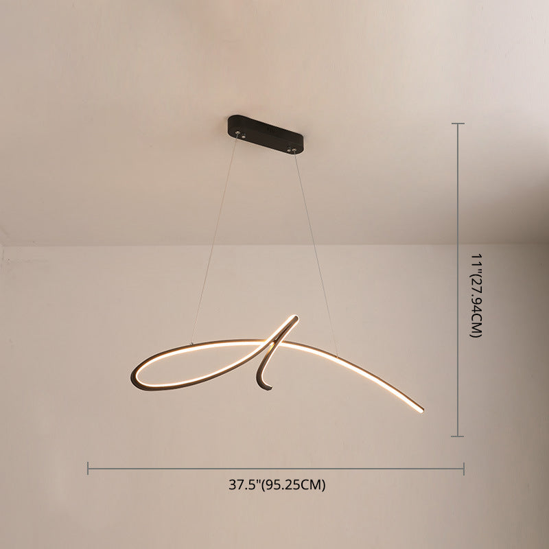 Lampadella a sospensione regolabile leggero moderno semplicità a spirale a spirale a spirale per il ristorante