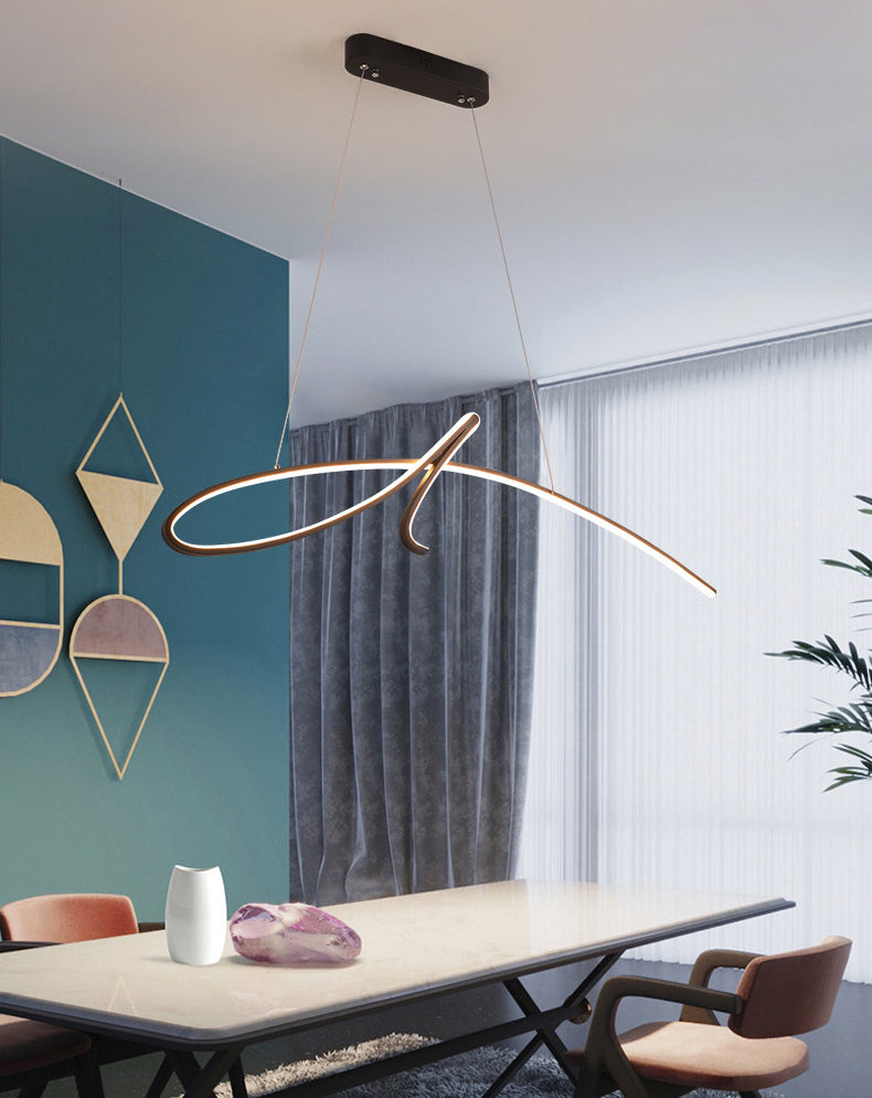 Lampadella a sospensione regolabile leggero moderno semplicità a spirale a spirale a spirale per il ristorante