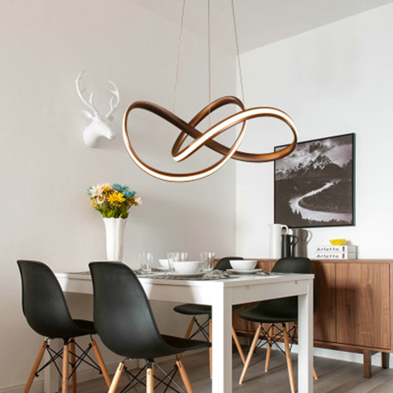 Apparecchiatura di illuminazione sospesa postmoderna Twist Sospeso