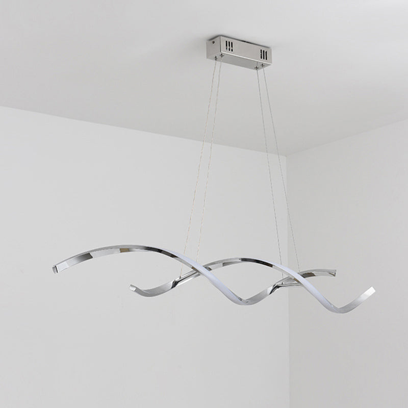 Lampada ad ondatura contemporanea lampada a sospensione in metallo Light per soggiorno