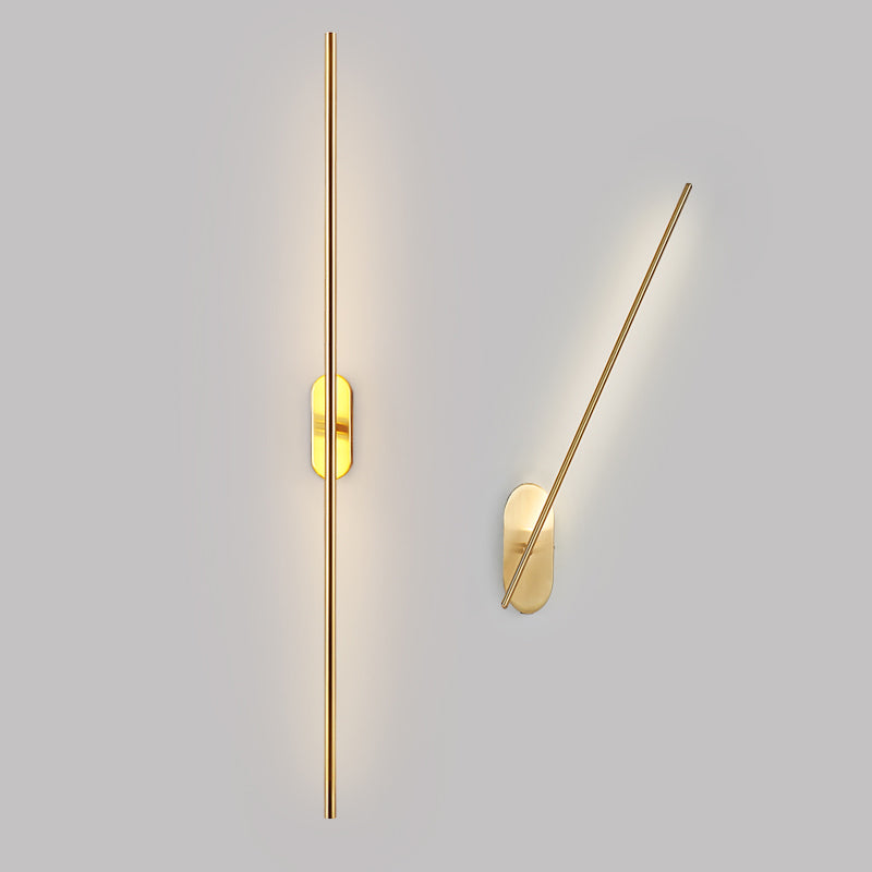 Rotatable Linear Wall Sconce Nordic Style Copper Sconce Wall Light