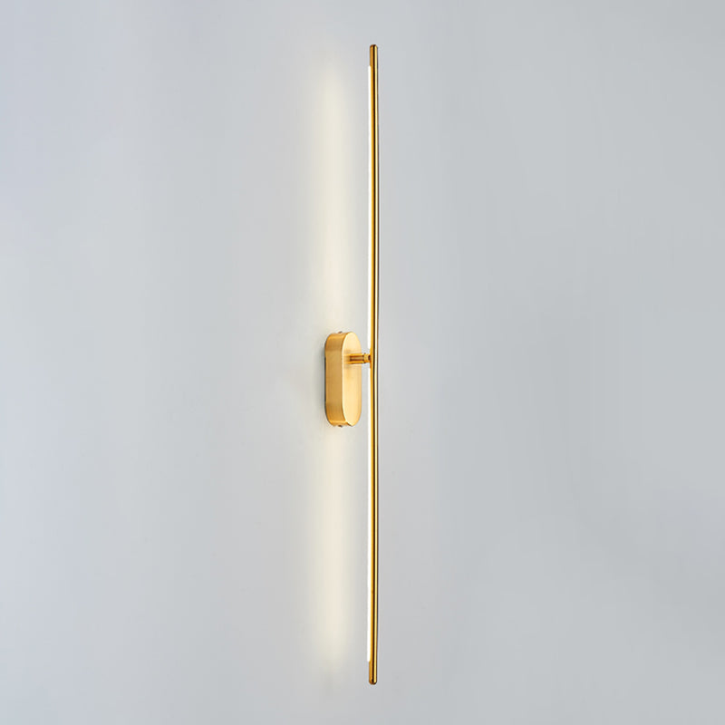 Rotatable Linear Wall Sconce Nordic Style Copper Sconce Wall Light
